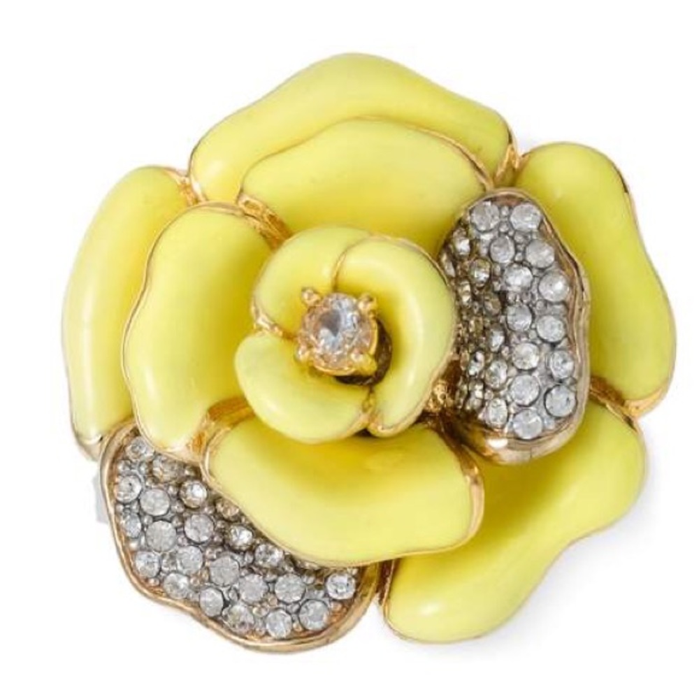 Juicy Couture Flights of Fancy Yellow Pavé Ring
